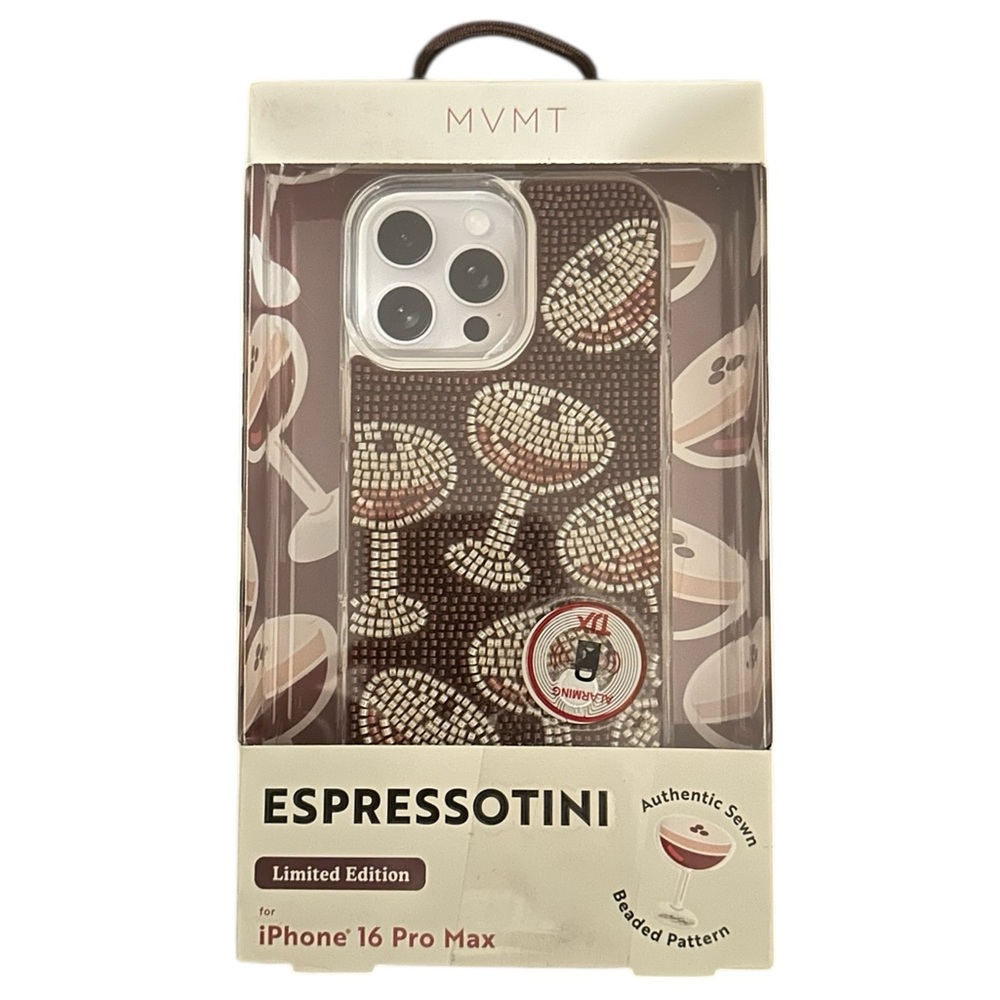 MVMT Espressotini Espresso Martini Beaded Limited iPhone 16 Pro Max Phone Case